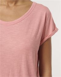 T-SHIRT STELLA ROUNDER SLUB CON RISVOLTO